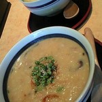 ７福神 - しあげのおじや・・・ネギチャーシュー＆塩（つけ麺）