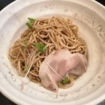 布施丿貫 - 牡蠣玉(撹拌後、純煮干しラーメンに投入)