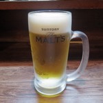 いかやき やまげん - 生ビール