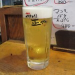 やきとり 正や - 生ビール