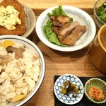 TSUKUMO食堂 - 選べる定食ドリンクセット。全部のパーツをお好みで。