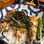 Yakitori Shusai Kinase Xe - 焼鳥丼、ねぎま、もも、ししとう