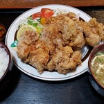 みのや - とりからあげ定食(850円)