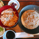 手打ち蕎麦 夢屋 - かやく定食②