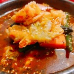 アジアンスープカリー べす - 2019/10  チキン＆かきあげカリーのアップ