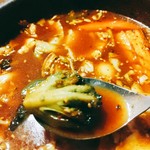 アジアンスープカリー べす - 2019/8  ブロッコリー(揚げ)のアップ