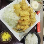 とりきち - とり天チョモランマ定食￥1299