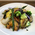 ナガタ店 - 野菜とベーコンのトマトソース（pasta）