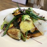 ナガタ店 - 野菜とベーコンのトマトソース（pasta）