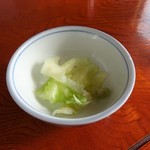 松鶴 - お漬物付きました