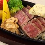 【ごはんお代わり自由】信州牛ももステーキ御膳100g  旅行/デート/ママ会/ 