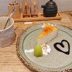 そば割烹 よいん - さつまいものブリュレチーズケーキ