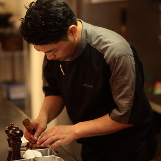 You can see a glimpse of the careful work. A masterpiece made by a chef who has trained all over the world.