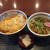 まるまつ - 2019年10月。かつ丼とミニそばランチ598円（税抜）。