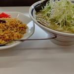 Michi No Ku - こってりねぎしおラーメン､半チャーハン 計1160円 個別の値段は忘れましたww