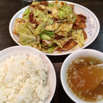 福来軒 - 「回鍋肉定食」@950(税込)