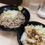 駅そば 清流そば - ミニ豚丼セット(ガガ南蛮漬け)￥630