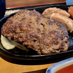 炭火焼肉くらた - 和牛デミハンバーグ定食(\1,200)