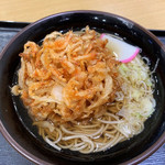 Kintarou Udon - 桜海老と玉ねぎのかき揚げそば  750円