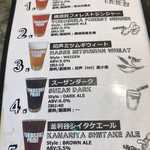 横須賀ビール - ビールメニュー