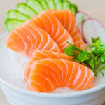 fatty salmon sashimi