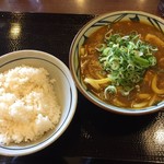 丸亀製麺 - カレーうどん並とごはん
