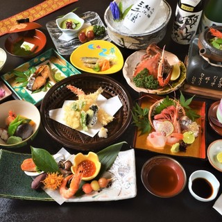 Kaiseki cuisine suitable for various occasions such as banquets, celebrations, and memorial services.