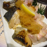 Hom Maguro To Nagoya Meshi Hana Karuta - 鰆と若鶏のおろしポン酢焼