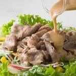 Iberico pork shabu shabu salad