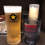 徳福 - 生（グラス） + 水