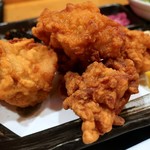 風来坊 - 若鶏唐揚げ定食（800円）
            