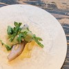 PANORAMA KITCHEN - 料理写真:船上神経〆おばこ鰆 の炙り　春菊、落花生、大根のサラダ添え