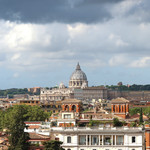 Caffe di Noto - 正面にバチカンが見えます