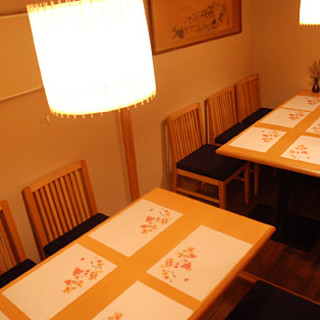 We also have private rooms for 12 people.