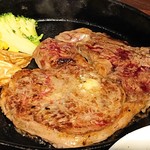 鉄板焼き 鉄仁 - リブロースステーキ