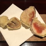 ろっかん - 無花果と栗の揚げ物