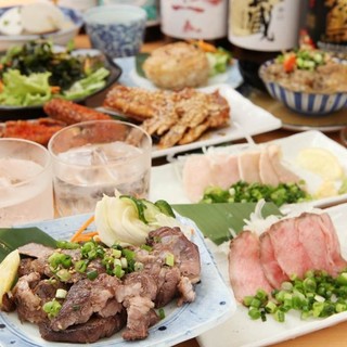 Various banquet courses! Lots of Cow tongue ♪