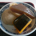 ひだのかみ - 煮物（里芋、こんにゃく、かぼちゃ、れんこん）優しい味なのに美味しい！これぞプロの味付けです！