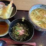 四六時中 - 海老天うどんと まぐろのたたきごはん 836円^ ^