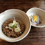 定食あさひ - 納豆（60円）【令和元年09月30日撮影】