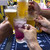 桃虎 - 虎党で勝利を祈って乾杯！