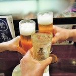 酒肴商店 アジト - 乾杯