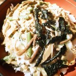 仙水 - 山菜きのこ丼アップ