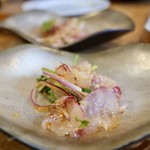 酒とタイ料理 ピッサヌローク - コショウダイの和え物（アムプラーリット）