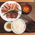 喜福世 - 料理写真:牛タン・カルビ・豚バラの三種ランチ 650円
