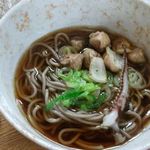 鳥源 - そば（ハーフ）