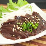 ☆Horse liver sashimi