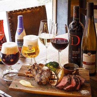 種類豊富なワイン、スパークリングを20種以上グラスでご提供！