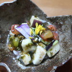 旬味創作 はしをね - 真ダチの冷製たたき昆布のジュレ 2019.9月