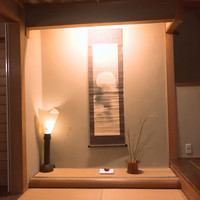 明日香 北千住本店 - 入り口付近にあった掛け軸